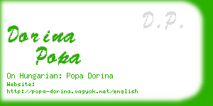 dorina popa business card